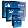 IIYAMA ProLite TF1734MC-B7X - LED monitor - 17" - open frame - touchscreen - 1280 x 1024 - IPS - 350 cd/m² - 1000:1 - 5 ms - HDMI, VGA, DisplayPort - black