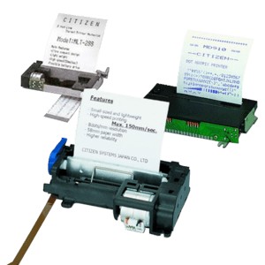 CITIZEN Dot matrix printer mechanism,  5V, 58mm paper width, 24 columns, Without knob (MD910SS)