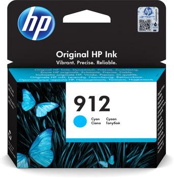 HP 912 - 2.93 ml - cyan - original - ink cartridge - for Officejet 80XX, Officejet Pro 80XX (3YL77AE#301)