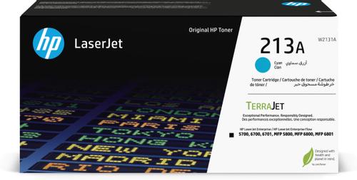 HP 213A CYN ORIGINAL LASERJET TONER CRTG SUPL (W2131A)