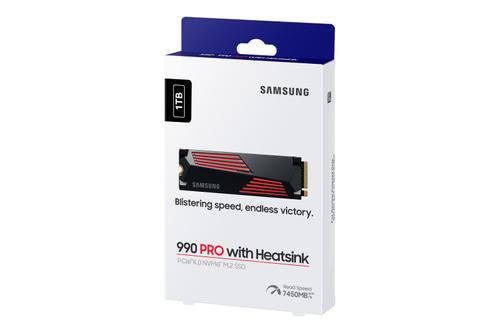 SAMSUNG 990 Pro M.2 NVMe 1TB+heatsink (MZ-V9P1T0GW)