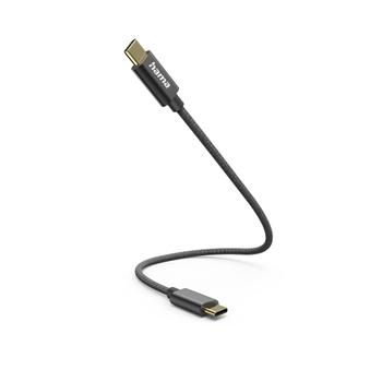 HAMA Charging Cable USB-C to USB-C 0.2m Black (00201604)