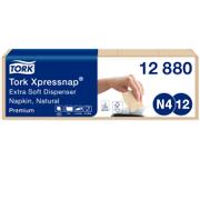 TORK 12880 Xpressnap Premium Extra Soft dispenserservietter 2-lags N4 Natur 1000 stk