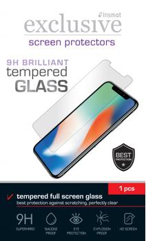 INSMAT Exclusive Brilliant - Skärmskydd för mobiltelefon - helskärm - 2.5D - glas - klar - för Samsung Galaxy Xcover 6 Pro (861-1401)