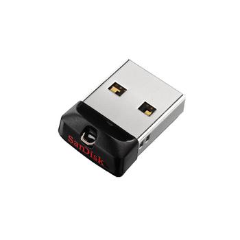 SANDISK USB2 16GB Cruzer Fit Nano 128-bit AES lösenord/ kryptering med SanDisk SecureAccess™ software 0-35 grader C (SDCZ33-016G-G35)