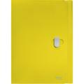 Recycle 3-klap mappe Gul A4 320x235x11mm 150ark