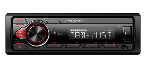 PIONEER Car Media Receiver Black, Red  (MVH-130DAB)