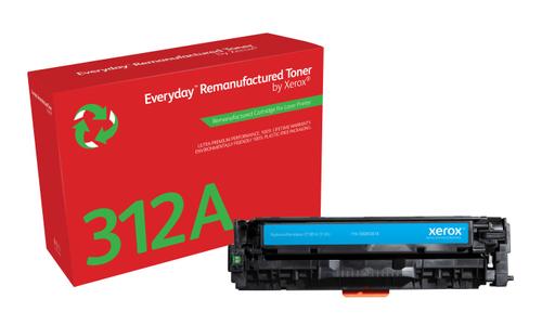 XEROX CYAN TONER CARTRIDGE EQUIVALENT TO HP 312A FOR COLOR LASERJET SUPL (006R03818)