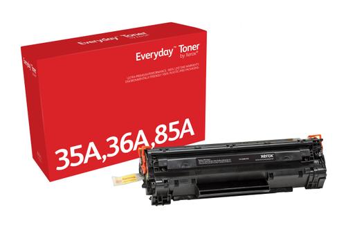 XEROX Everyday - Black - compatible - toner cartridge (alternative for: Canon CRG-125, HP CB435A, HP CB436A, HP CE285A) - for Canon imageCLASS LBP6030, HP LaserJet Pro M1132, M1212, M1217, P1102, P1109 (006R03708)