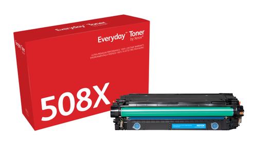 XEROX HIGH YIELD CYAN TONER CARTRIDGE LIKE HP 508X FOR COLOR LASERJET SUPL (006R03680)
