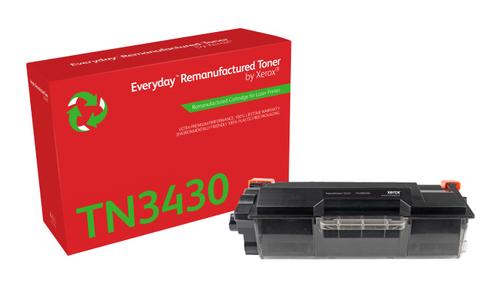 XEROX Everyday - Black - compatible - toner cartridge (alternative for: Brother TN3430) - for Brother HL-L5000, L5050, L5100, L5200, L6450, MFC-L5700,  L5750, L6800, L6900, L6950, L6970 (006R04586)