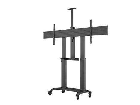 MULTIBRACKETS M - Vagn - motoriserad - för LCD-skärm/ pekskärm - golvstativ,  brett, VESA - aluminium - svart - skärmstorlek: 65"-110" - monteringsgränssnitt: up to 2400 x 600 mm (7350105215056)