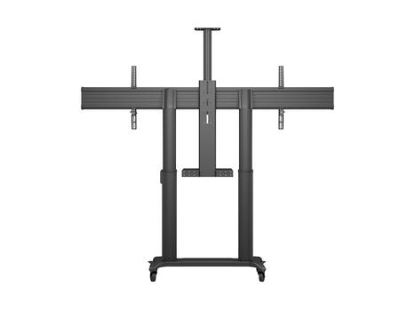MULTIBRACKETS M - Vagn - motoriserad - för LCD-skärm/ pekskärm - golvstativ,  brett, VESA - aluminium - svart - skärmstorlek: 65"-110" - monteringsgränssnitt: up to 2400 x 600 mm (7350105215056)