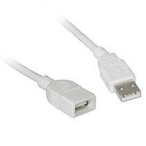 C2G G 2m USB Extension Cable - USB A Male to USB A Female Cable - USB cable - USB (F) to USB (M) - 2 m - white (81571)