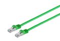MICROCONNECT CAT 7 S/FTP  RJ45 GREEN 0.25m