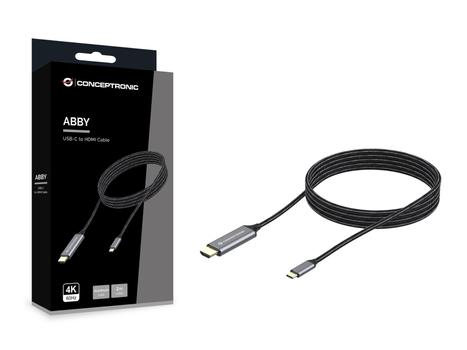 CONCEPTRONIC ABBY10G USB-C zu HDMI-Kabel,  4K 60Hz (ABBY10G)