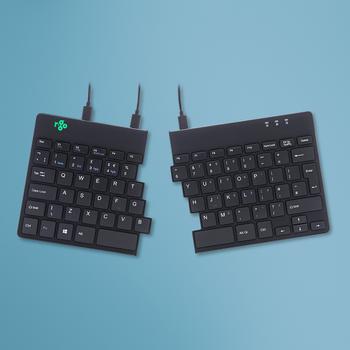 R-GO Tools Split Keyboard, (UK), black (RGOSP-UKWIBL)