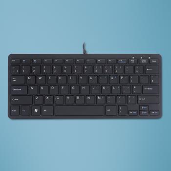 R-GO Tools Compact Keyboard, (UK), black (RGOECUKBL)
