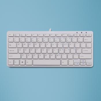 R-GO Tools Compact Keyboard, (US), white (RGOECUKW)