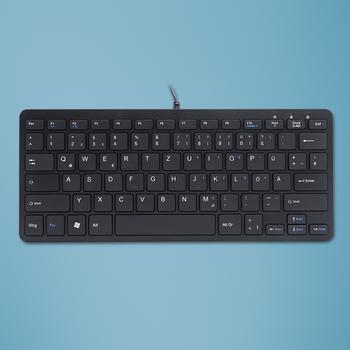 R-GO Tools R-Go Compact Keyboard, QWERTZ (RGOECQZB)