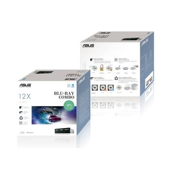 ASUS BC-12D2HT BluRay Combo internal retail incl.Cyberlink Power2Go 8(Burn) (90DD0230-B20010)