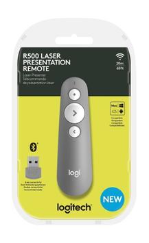 Logitech R500s presentasjonsfjernstyring - mellomgrå (910-006520)