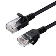 MICROCONNECT U/UTP CAT6A Slim 0.25M Black
