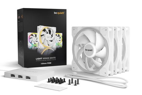 be quiet! LIGHT WINGS WHITE 120mm Triple-pack (BL100)