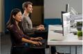 KENSINGTON n SmartFit One-Touch Dual Monitor Arm - Mounting kit - adjustable arm - for 2 monitors - metal - silver grey - screen size: 13"-32" - C-clamp, grommet, desk-mountable (K55471EU)
