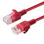 MICROCONNECT U/UTP CAT6A Slim 0.5M Red