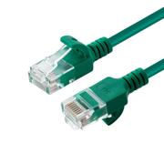 MICROCONNECT U/UTP CAT6A Slim 0.25M Green