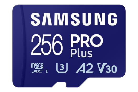 SAMSUNG PRO Plus microSD 256GB UHS-I U3 Full HD 4K UHD 180MB/s Read 130MB/s Write Memory Card Incl. SD-Adapter 2023 (MB-MD256SA/EU)