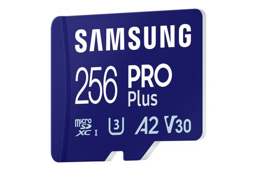 SAMSUNG MB-MD256SB/ WW mSD Card / PRO PLUS with reader 256GB R180 / W130 MB/s (MB-MD256SB/WW)