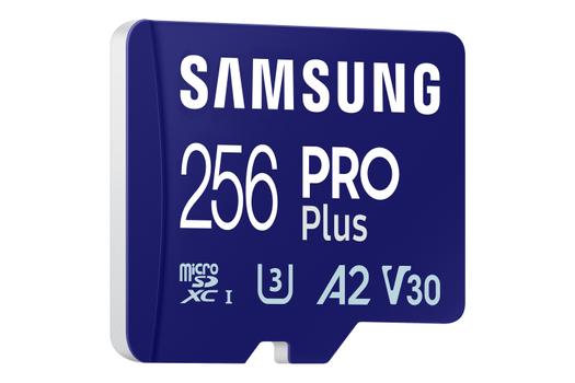 SAMSUNG PRO Plus microSD 256GB UHS-I U3 Full HD 4K UHD 180MB/s Read 130MB/s Write Memory Card Incl. SD-Adapter 2023 (MB-MD256SA/EU)