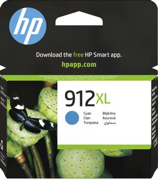 HP 912XL - 9.9 ml - High Yield - cyan - original - ink cartridge - for Officejet 80XX, Officejet Pro 80XX (3YL81AE#BGX)
