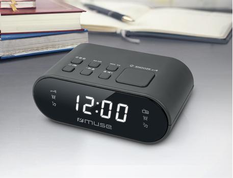 MUSE M-10CR Clock radio FM Black (M10CR               )