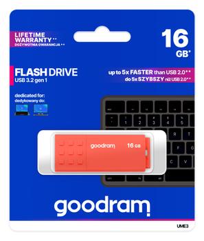 GOODRAM Ume3 Usb Flash Drive 16 Gb  (UME3-0160O0R11)