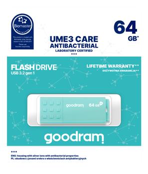 GOODRAM Ume3 Usb Flash Drive 64 Gb (UME3-0640CRR11)