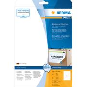 Herma Special - Papir - matt - fjernbart selv-adhesiv - hvit - A4 (210 x 297 mm) 25 etikett(er) merkelapper