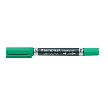 Staedtler Lumocolor duo Dobbeltspids-markør Grøn (348.5)