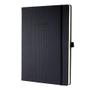 SIGEL CONCEPTUM A4 Casebound Hard Cover Notebook Ruled 194 Pages Black CO112