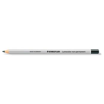 STAEDTLER Lumocolor Non-Permanent Omnichrom Pencil Black (Pack 12) 108-9 (108-9)
