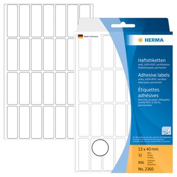 HERMA multi-purpose labels, white, 13 x 40 mm, (896) (2360)