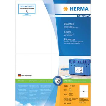 HERMA Etikett HERMA Premium 105x148mm (400) (4676)