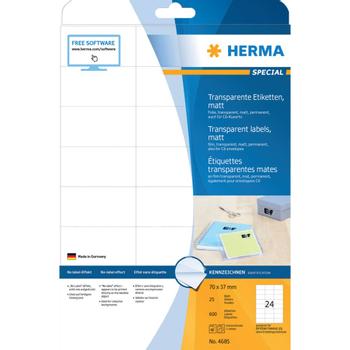 HERMA Etikett HERMA Transp 70x37mm (600) (4685)
