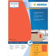 HERMA Coloured Labels red   4402 100 Sheets  100 pcs.    210x297