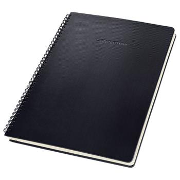 SIGEL CONCEPTUM A4 Spiral Hard Cover Notepad 4 Hole Punched Ruled 160 Microperforated Pages Black CO821 (CO821)