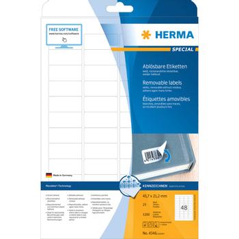 HERMA Etikett HERMA Movable 45, 7x21, 2mm (1200) (4346)