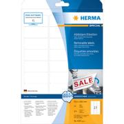HERMA Removable Labels 63,5x29,6 25 Sheets DIN A4 675 pcs. 4347