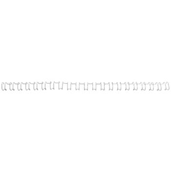 GBC Spiralryg Wire 8,0mm Sølv 21 ringe 2:1 60 ark Æsk/100 (IB160639)